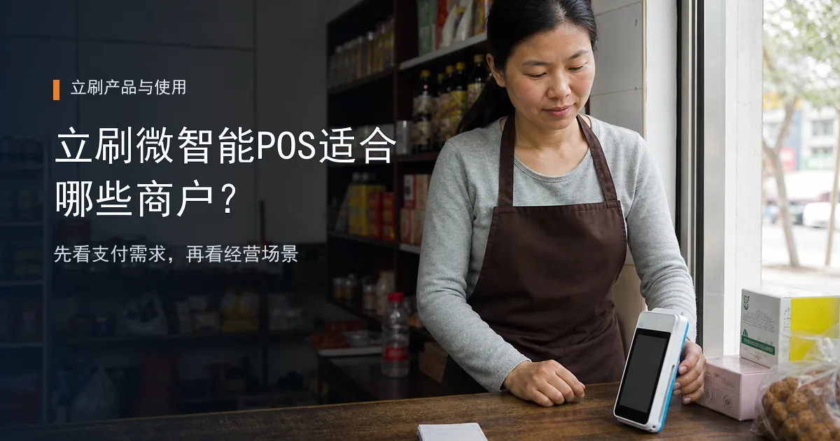 立刷微智能POS适合哪些商户？先看这5种经营场景