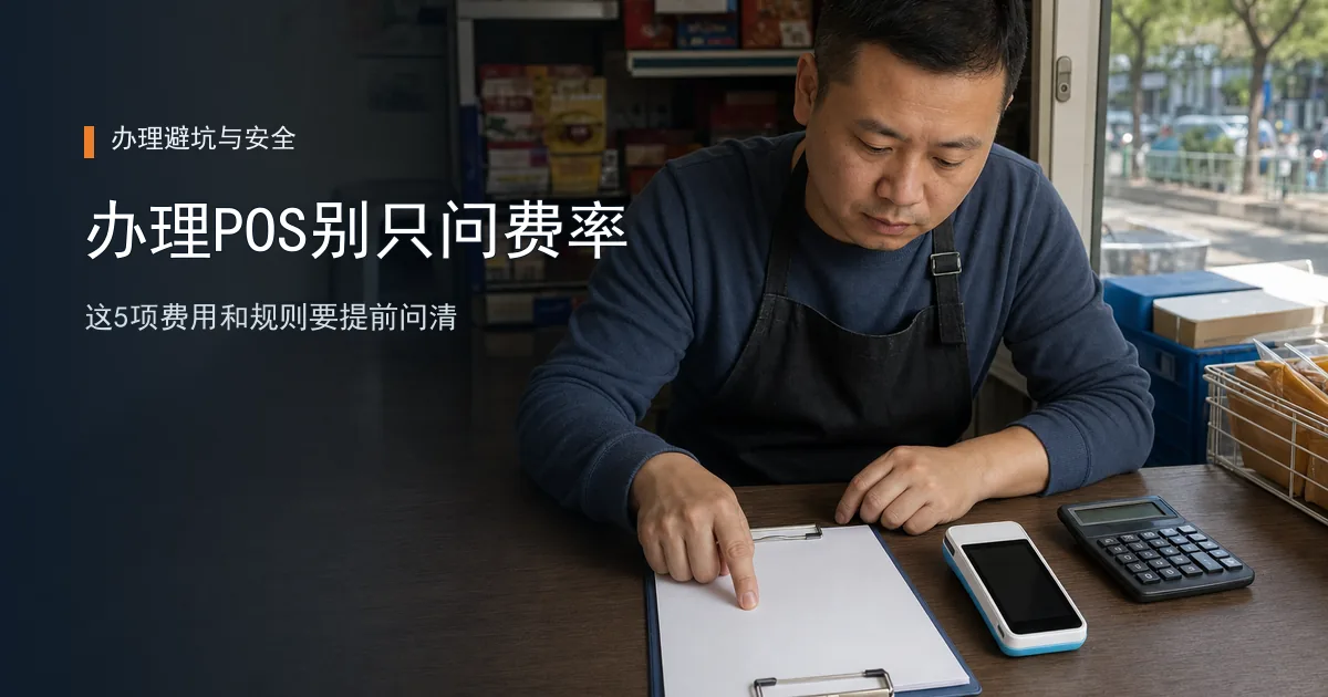 办理POS别只问费率：这5项费用和规则要提前问清