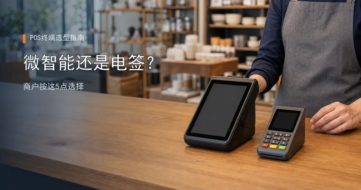 微智能POS和传统电签POS有什么区别？商户这样选更实用