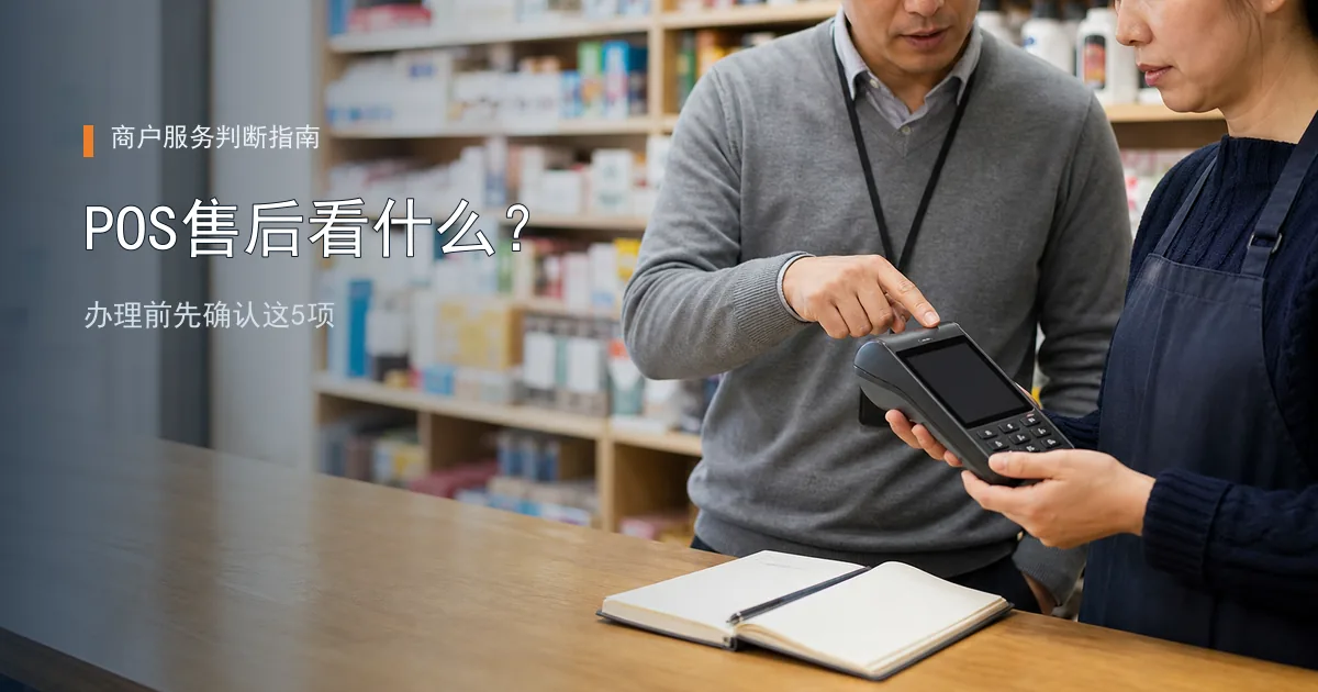 POS服务商应该提供哪些售后？商户办理前先看这5项