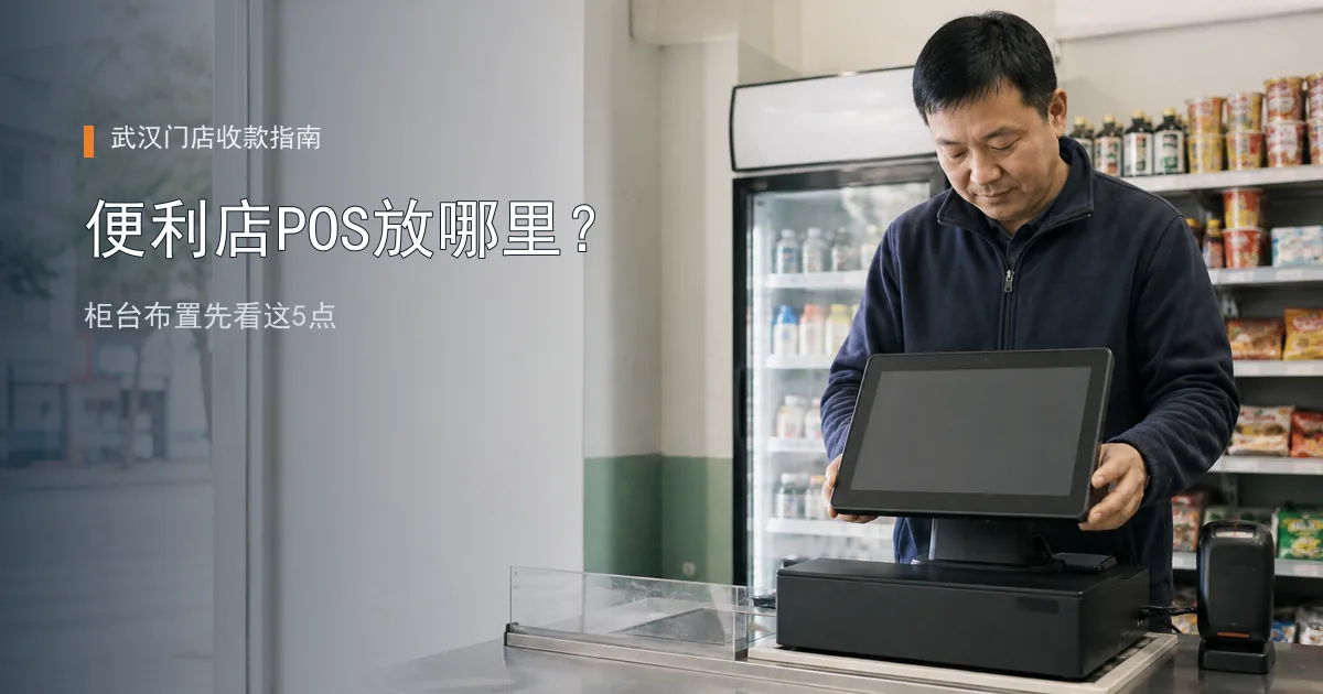 武汉便利店POS机放哪里更顺手？柜台布置先看这5点