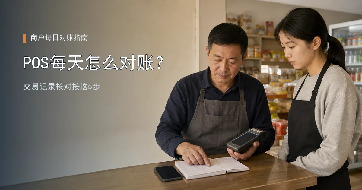 立刷微智能POS交易记录怎么核对？商户日常对账按这5步