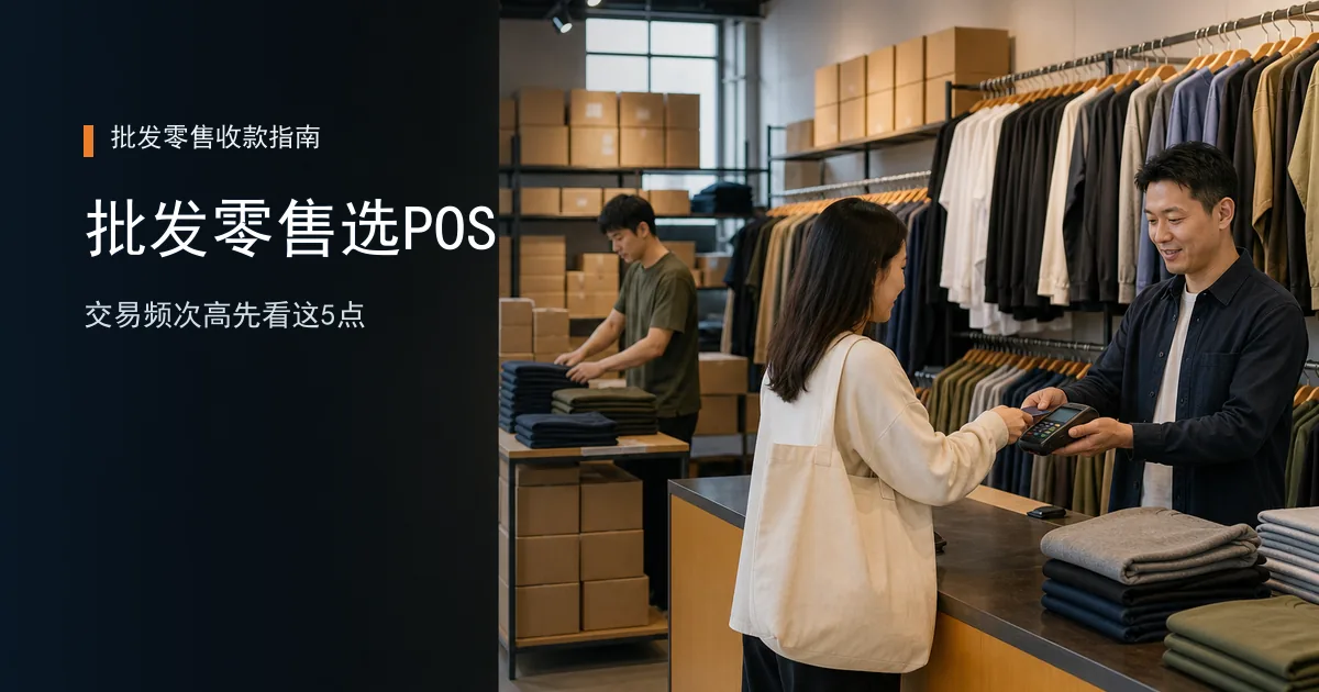 批发零售POS机怎么选？交易频次高先看这5点