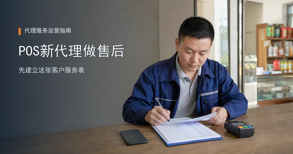 POS新代理怎么做售后？先建立这张客户服务表