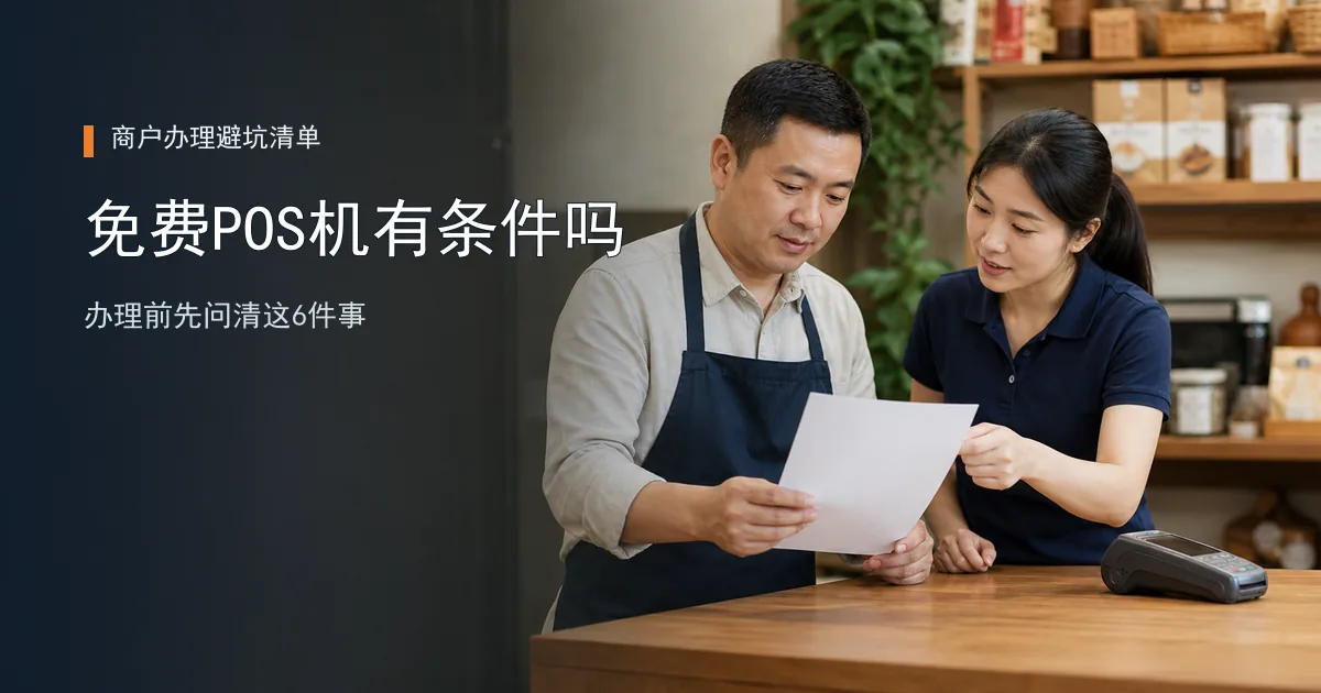 免费POS机真的没有费用吗？办理前先问清这6件事
