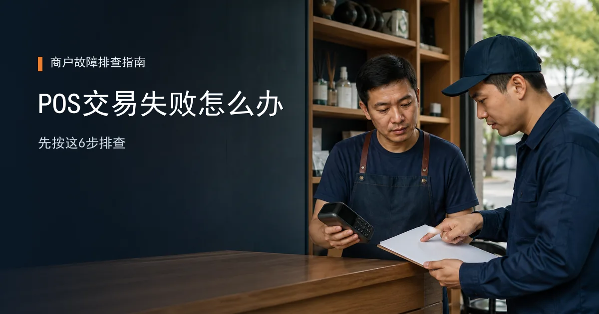 POS提示交易失败怎么办？先按这6步排查