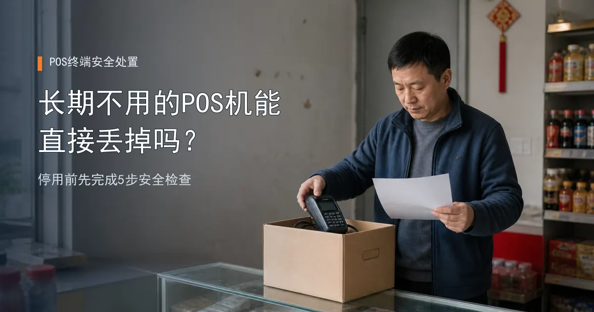 长期不用的POS机能直接丢掉吗？停用前先做这5步