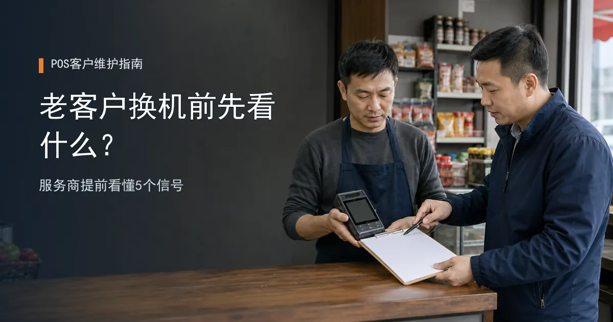 老客户为什么会换POS机？服务商要提前看这5个信号