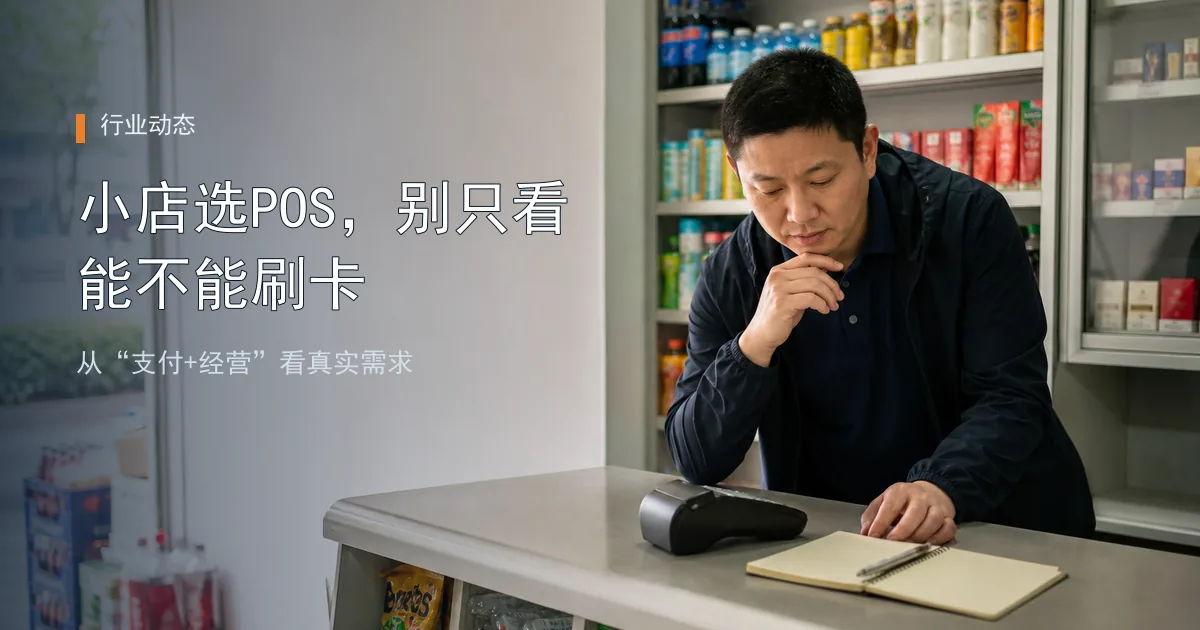 嘉联支付半年报提到“支付+经营”，小店选POS别只看能不能刷卡
