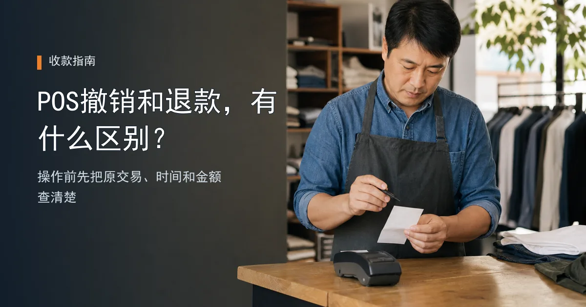 POS撤销和退款有什么区别？商户操作前先确认这5件事