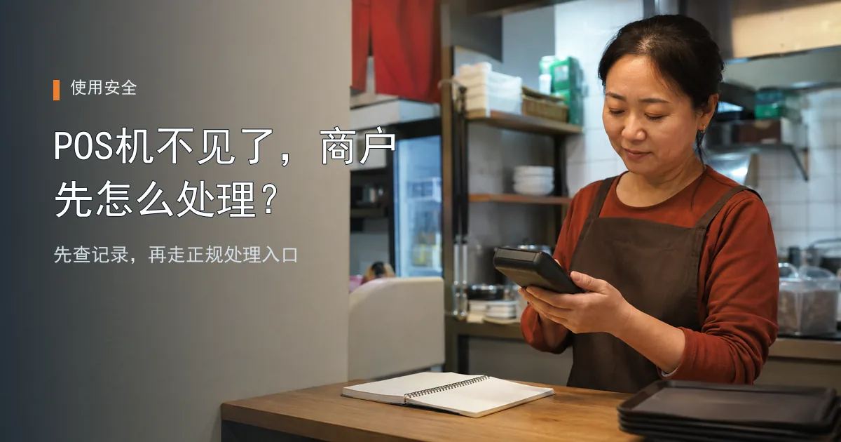 POS机不见了怎么办？商户先按这5步处理