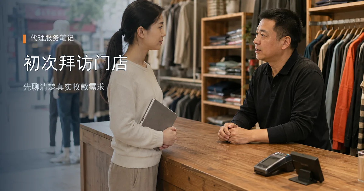 POS新代理第一次拜访门店，怎样聊清楚真实需求？