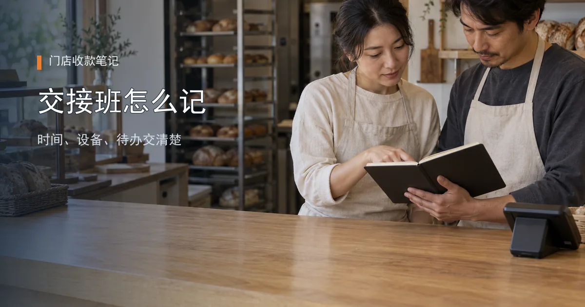 门店POS交接班怎么记？把时间、设备和待办交清楚