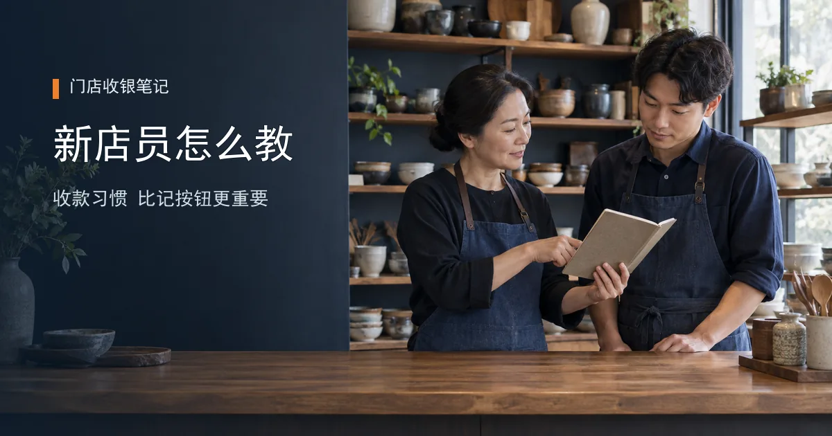 新店员第一次用POS，老板先教会这几个收款习惯