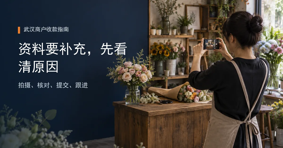 办理立刷微智能POS，资料需要补充时怎么处理？