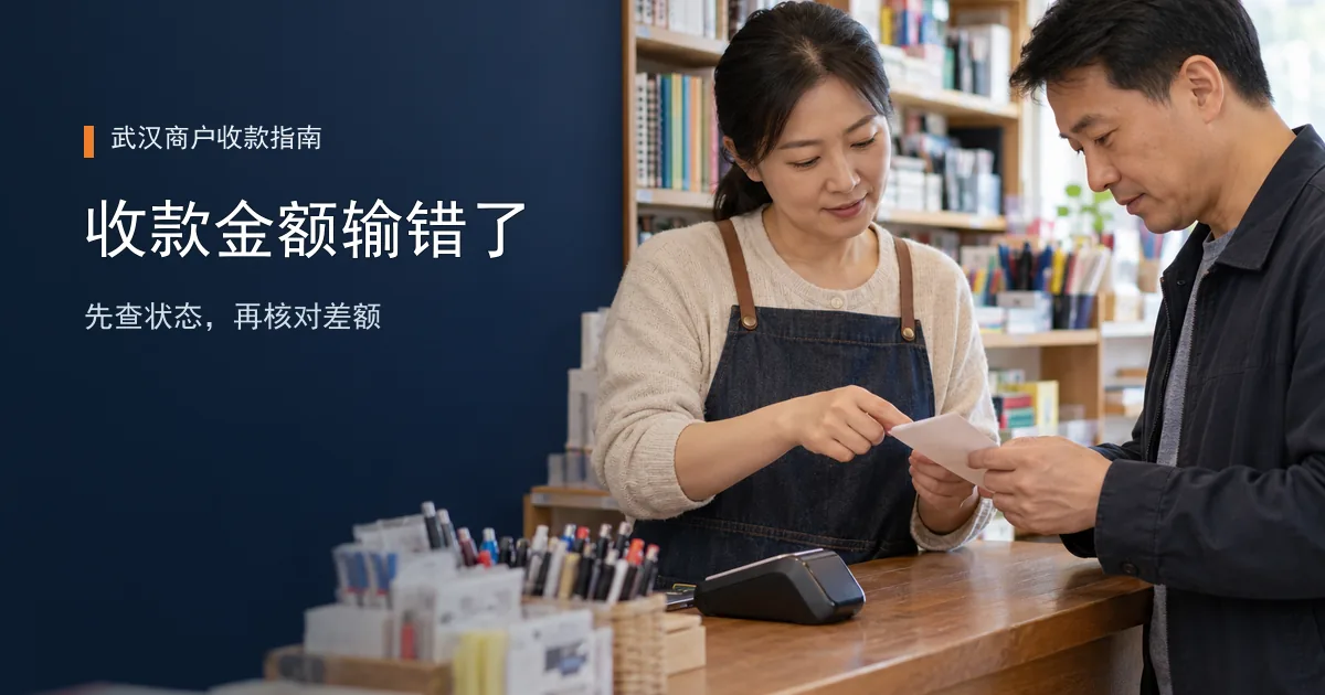 POS收款金额输错了怎么办？先看交易走到哪一步