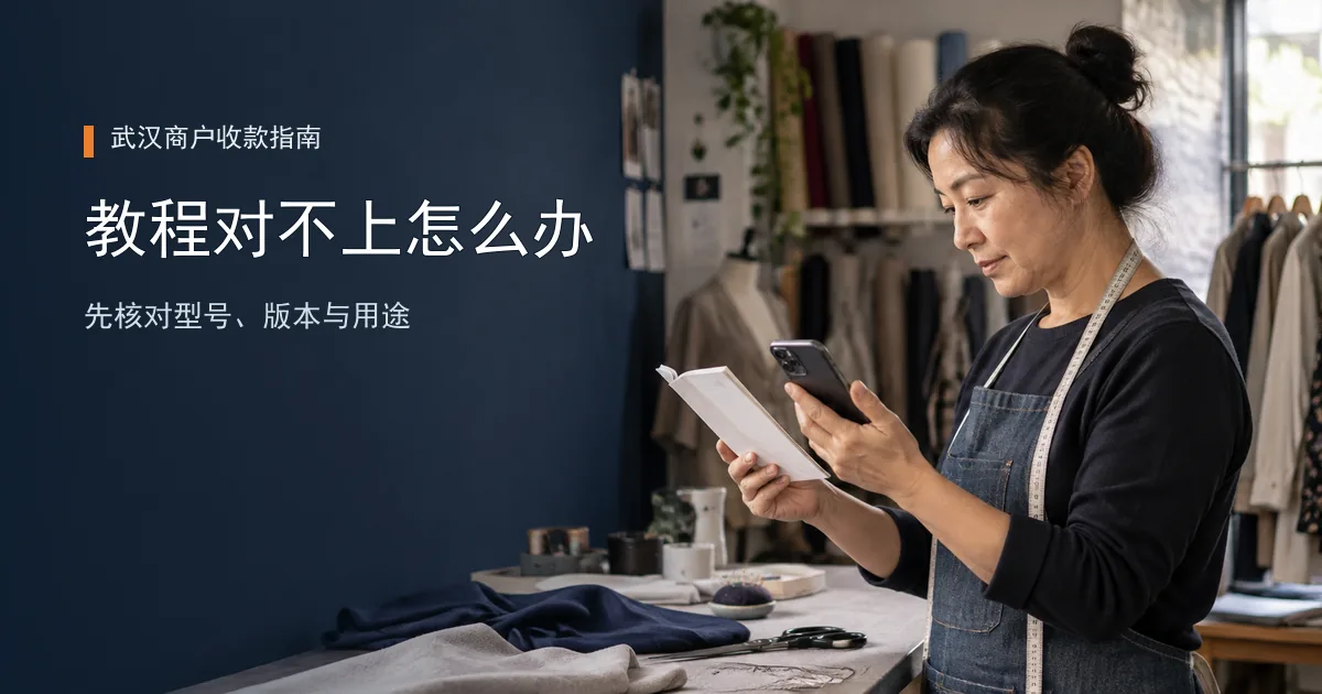 网上POS教程和自己的界面不一样，怎么核对？